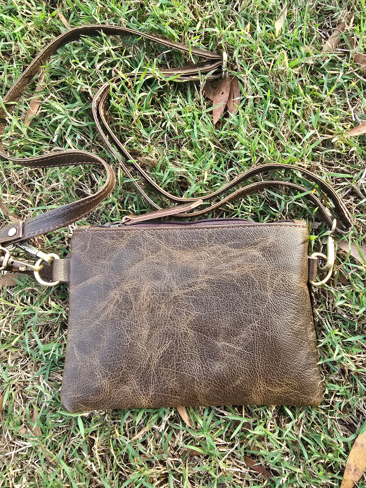 Genuine Cowhide Crossbody Bag | Rustic Luxe