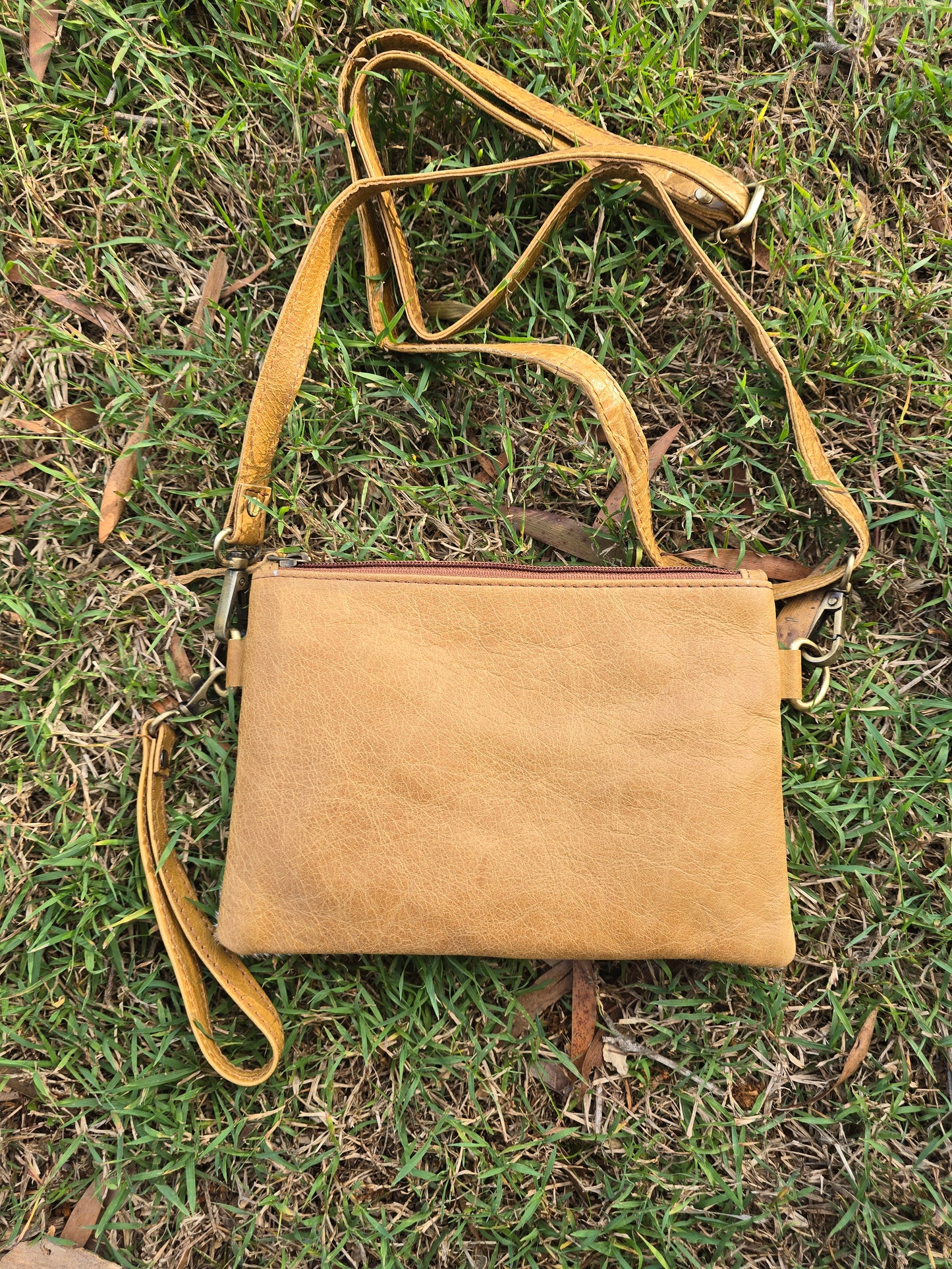 Genuine Cowhide Crossbody Bag | Rustic Luxe