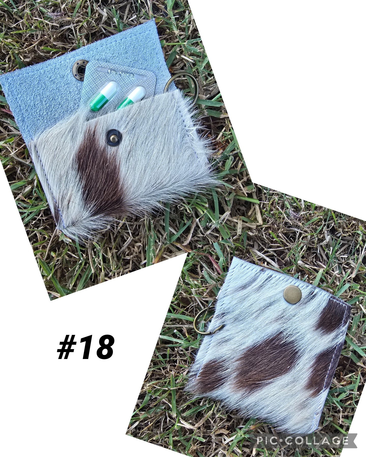 Cowhide pouch