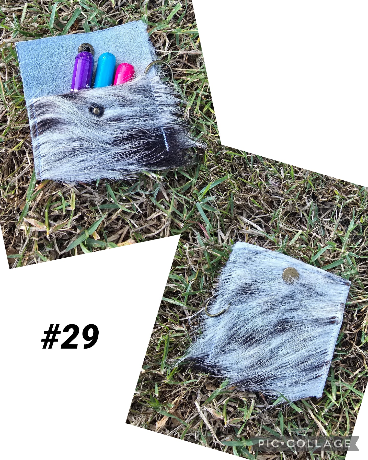 Cowhide pouch