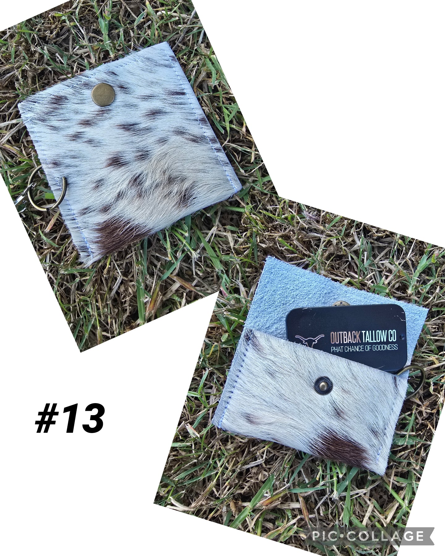 Cowhide pouch