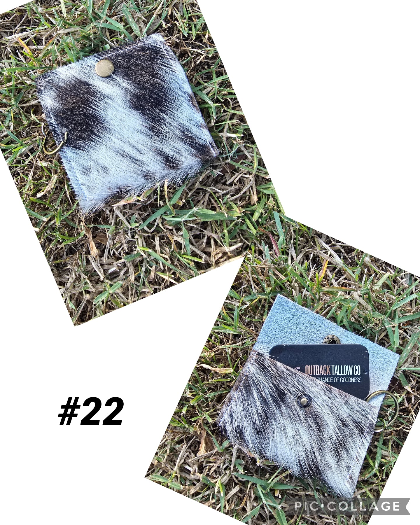 Cowhide pouch