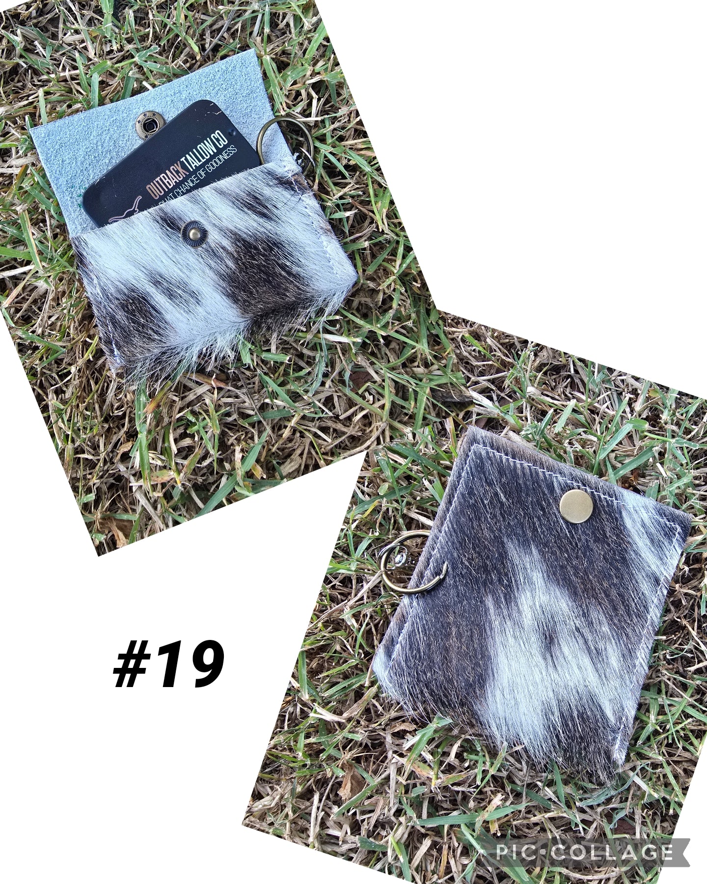 Cowhide pouch