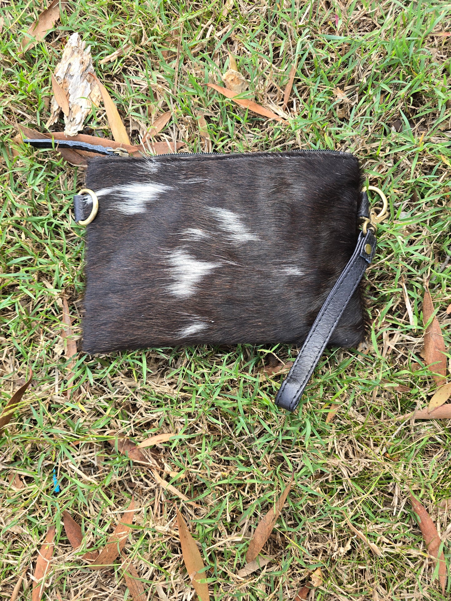 Nomad Hide Handbag — Genuine Cowhide & Leather