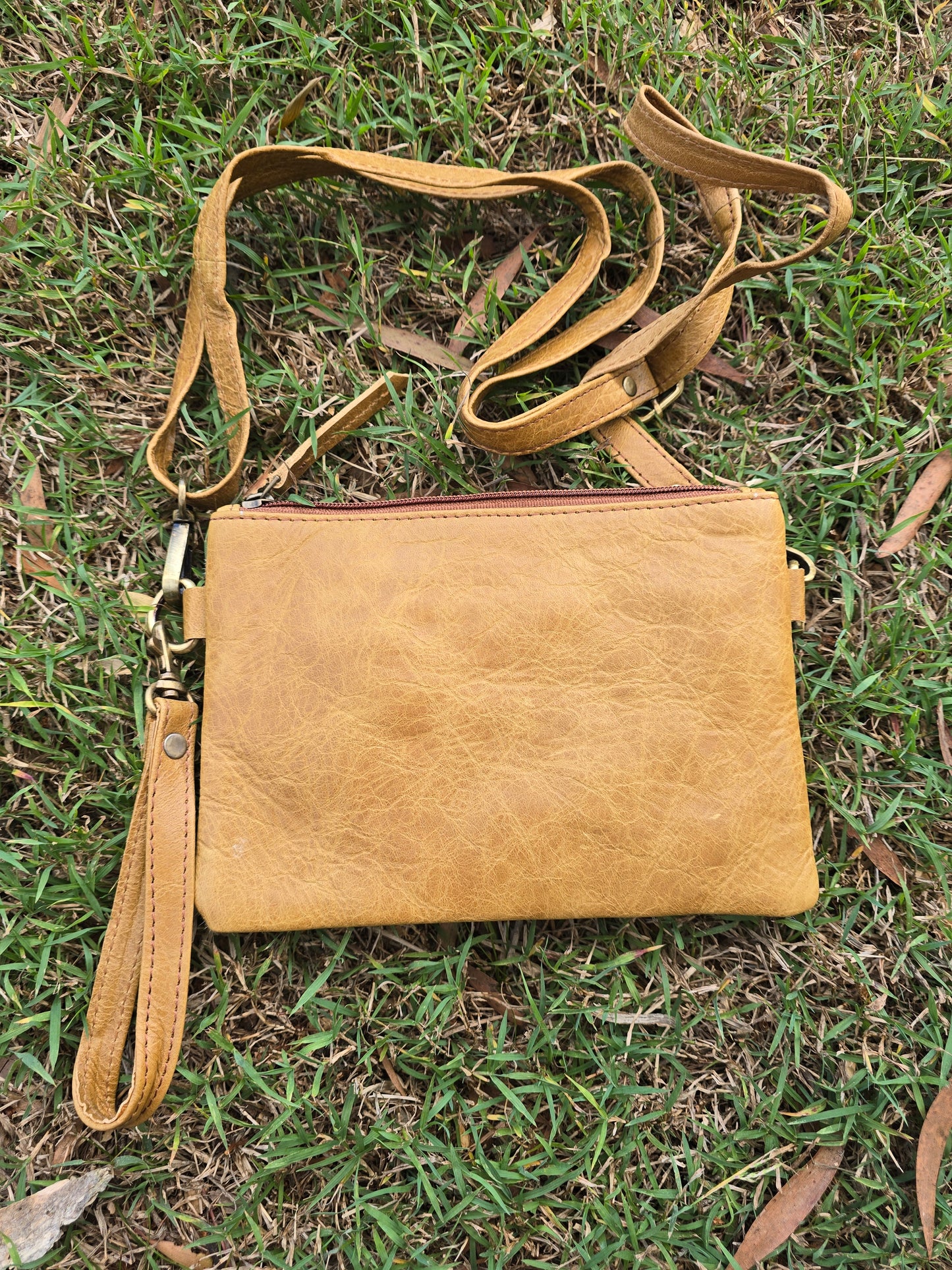 Genuine Cowhide Crossbody Bag | Rustic Luxe