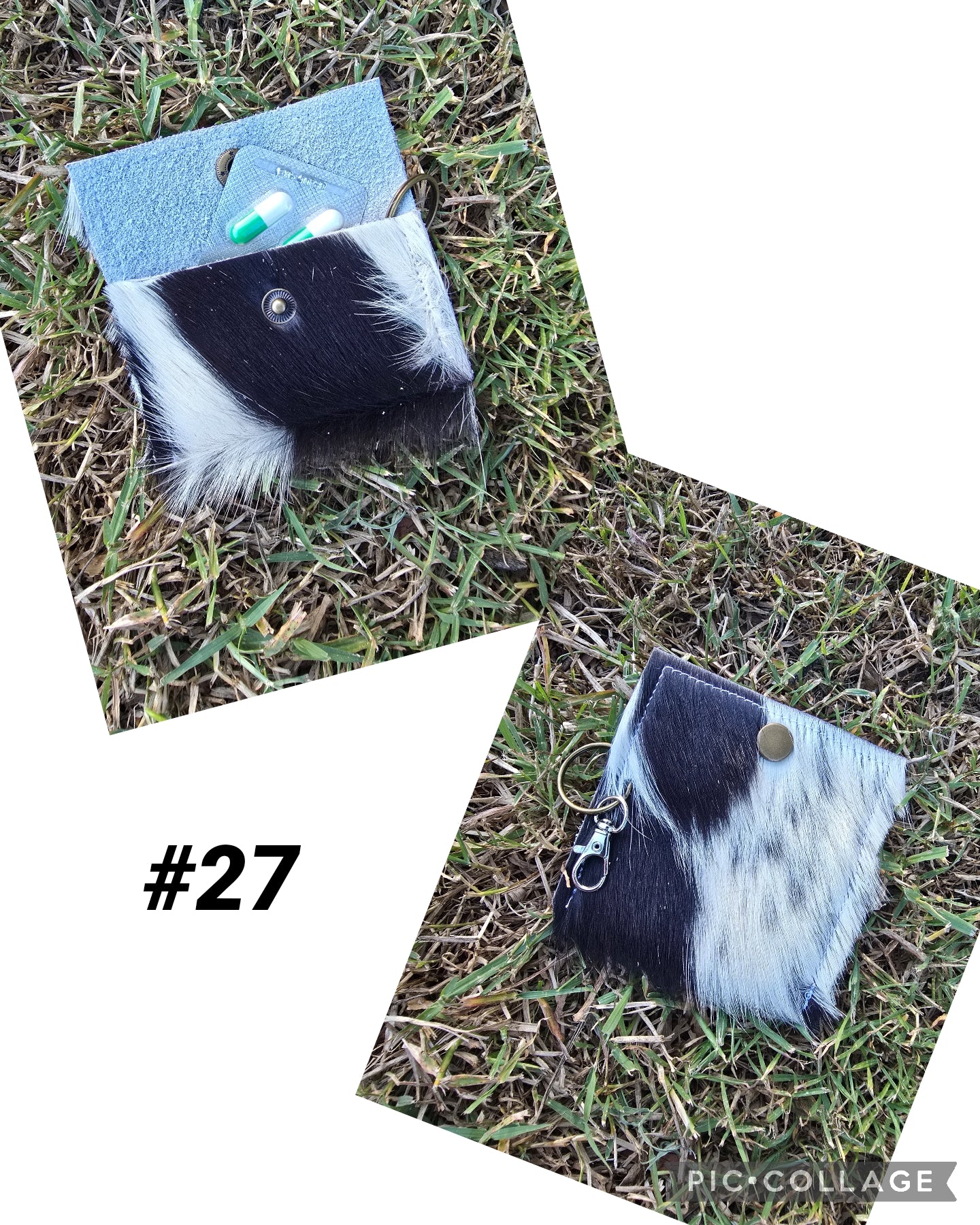 Cowhide pouch