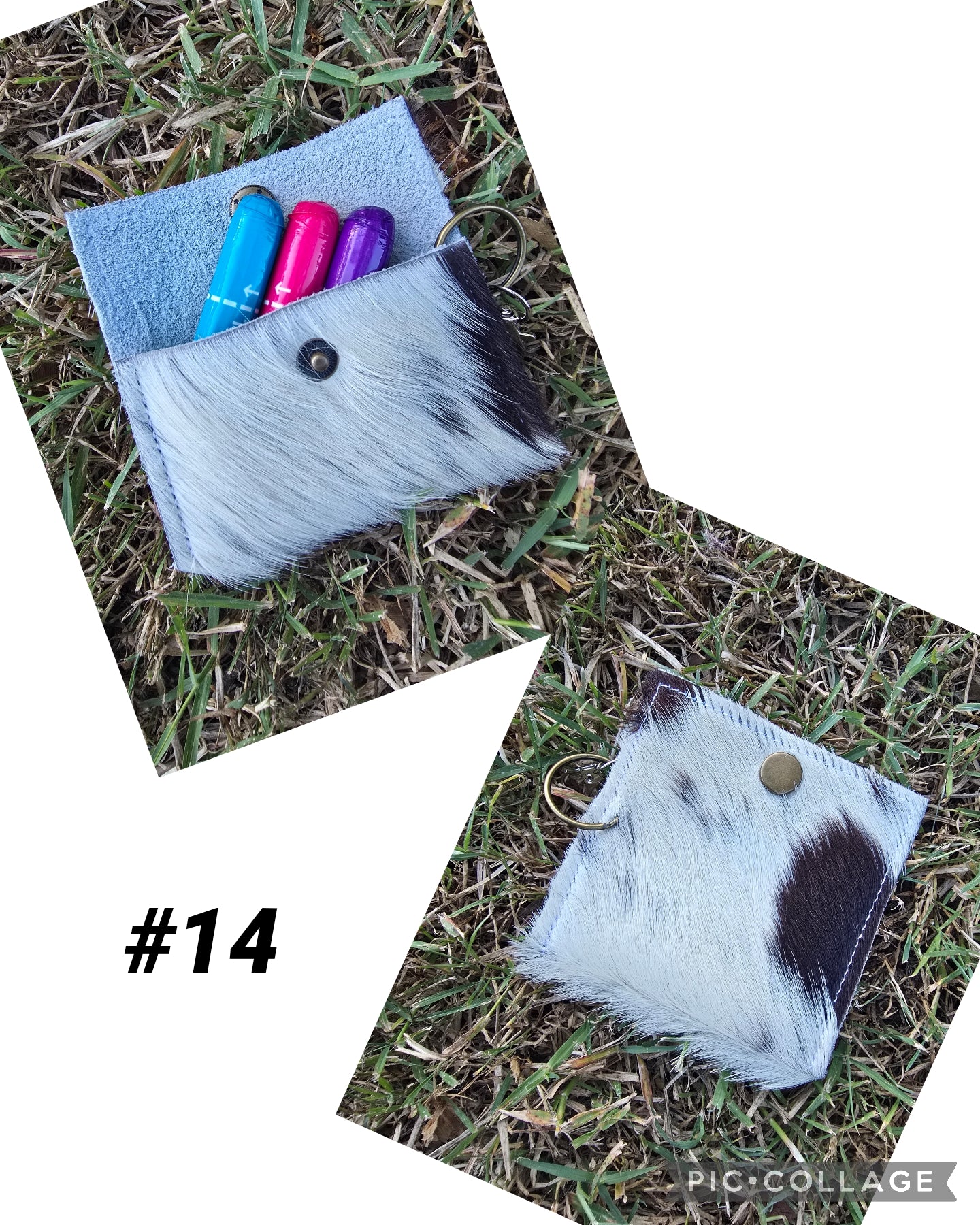 Cowhide pouch
