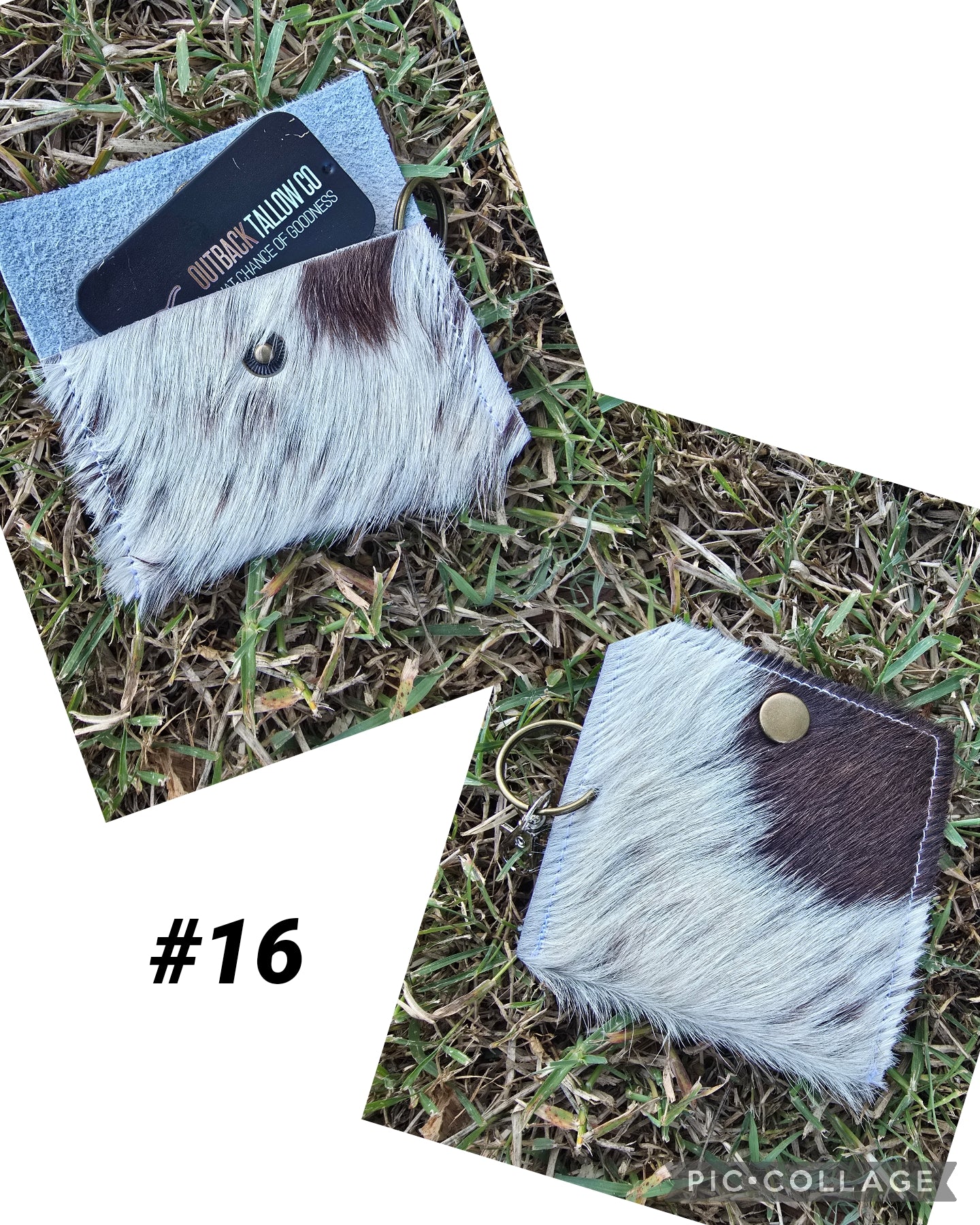 Cowhide pouch