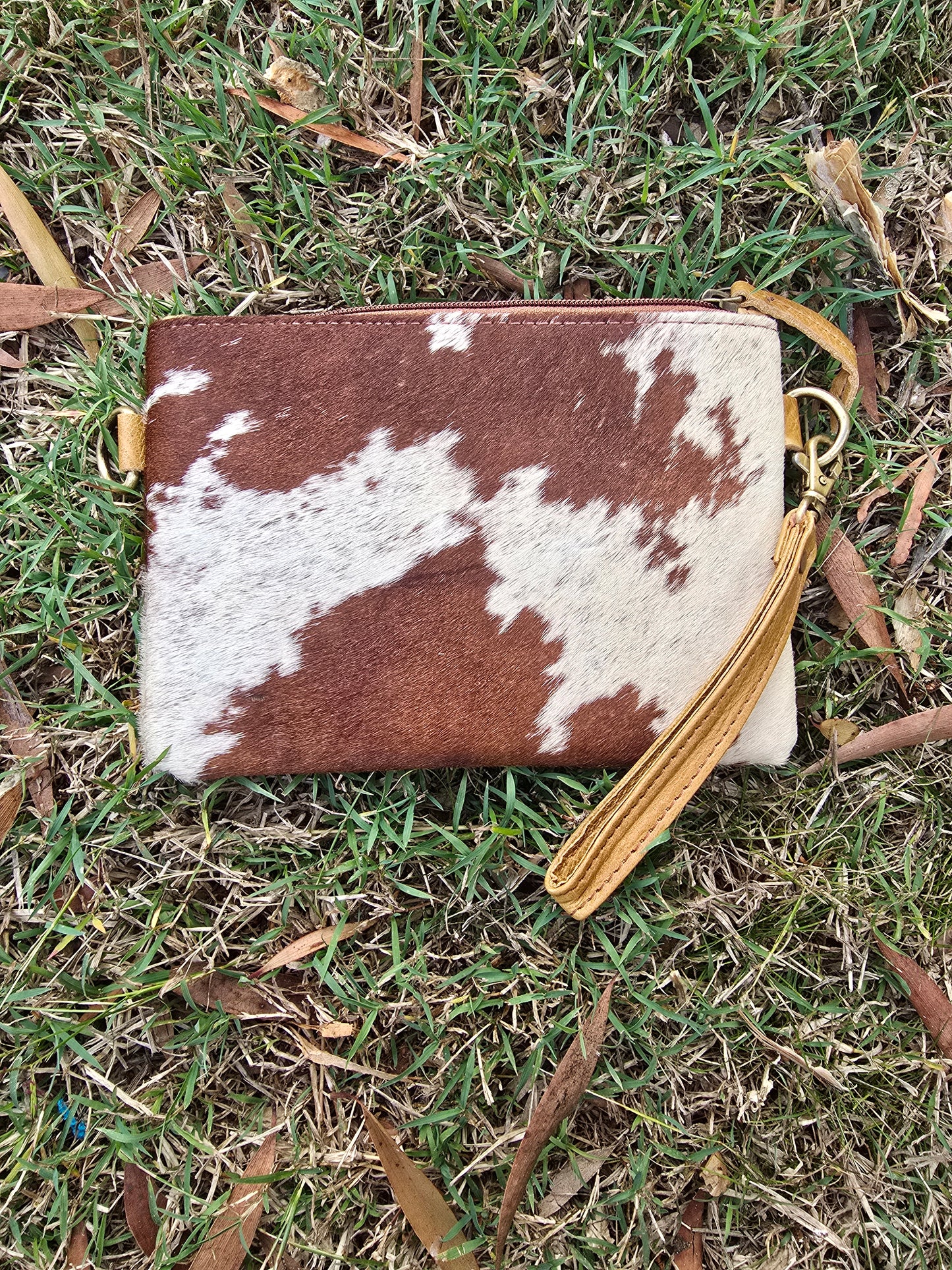 Wild Hide Crossbody Bag — Genuine Cowhide & Leather