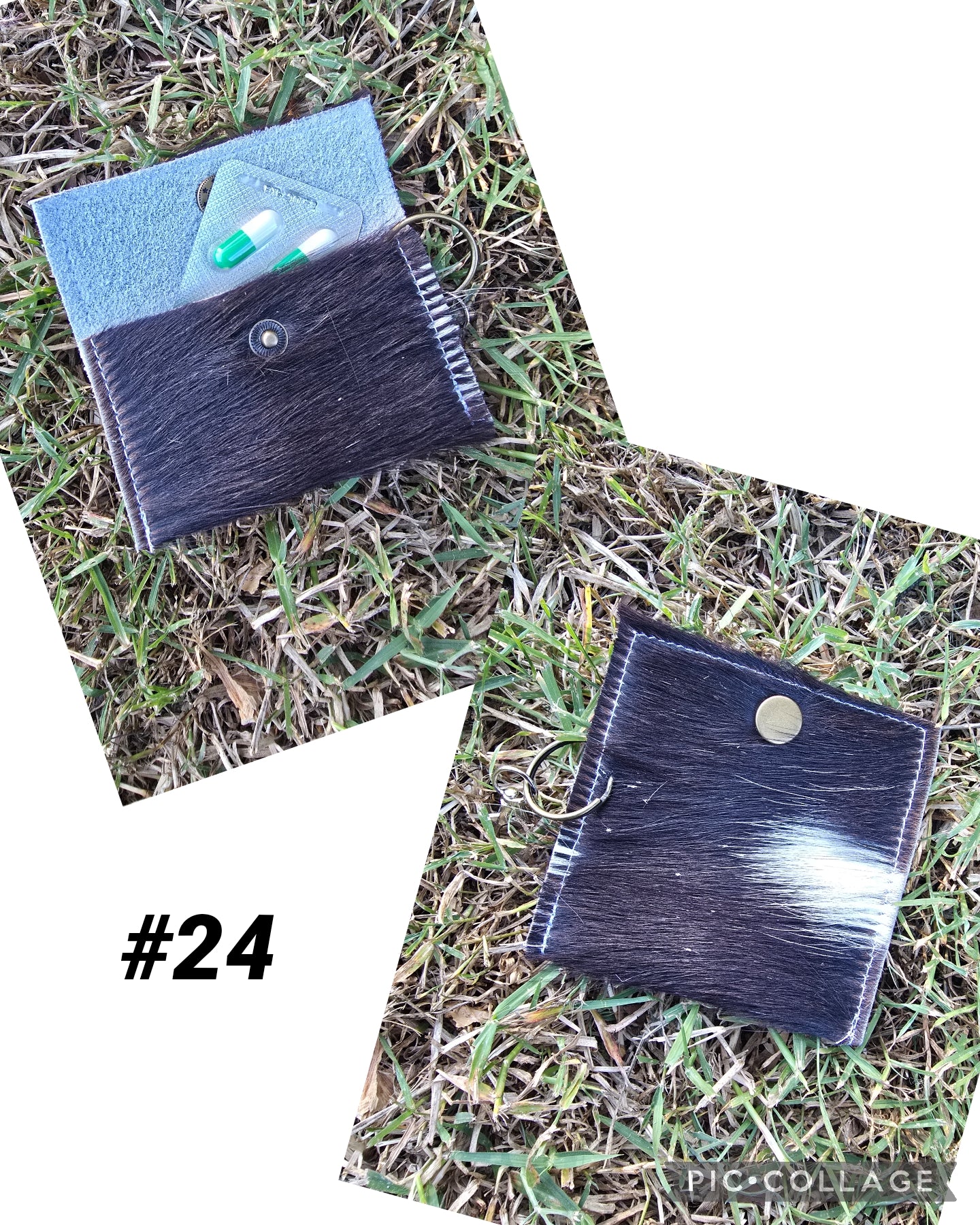 Cowhide pouch