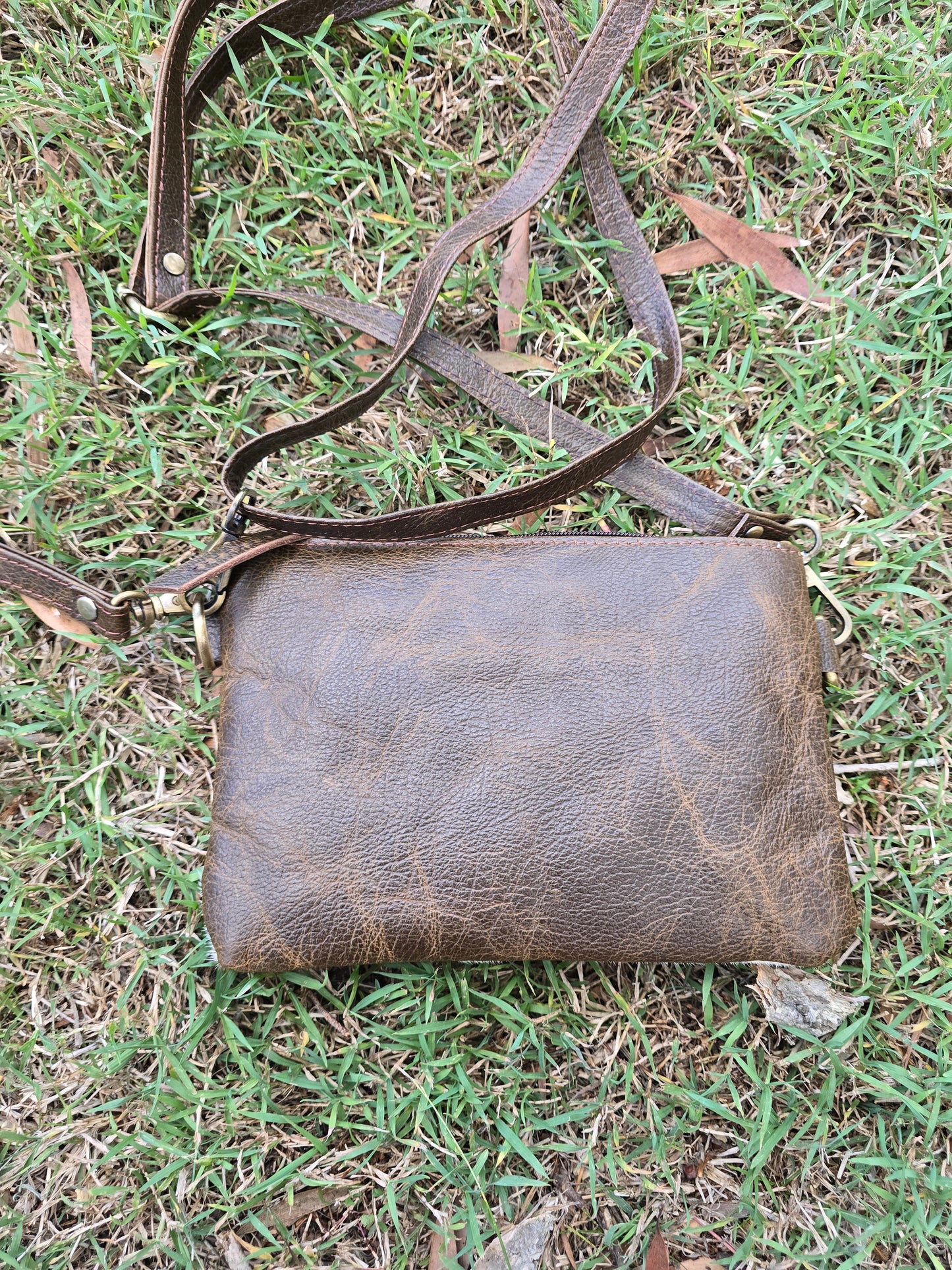 Genuine Cowhide Crossbody Bag | Rustic Luxe