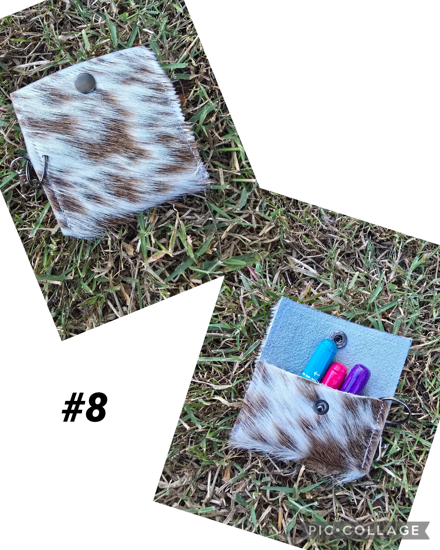 Cowhide pouch