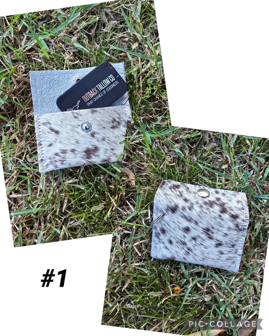 Cowhide pouch
