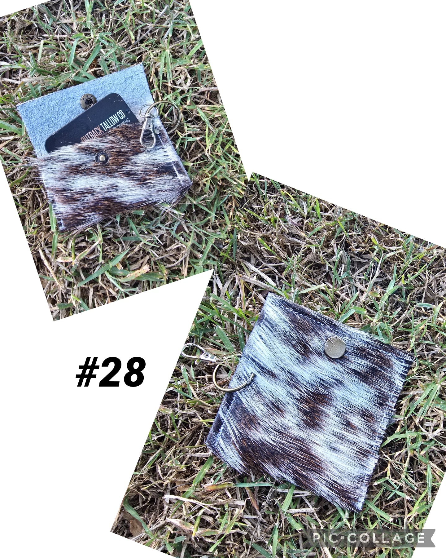 Cowhide pouch