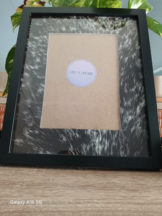 Cowhide frame photo size 5x7"