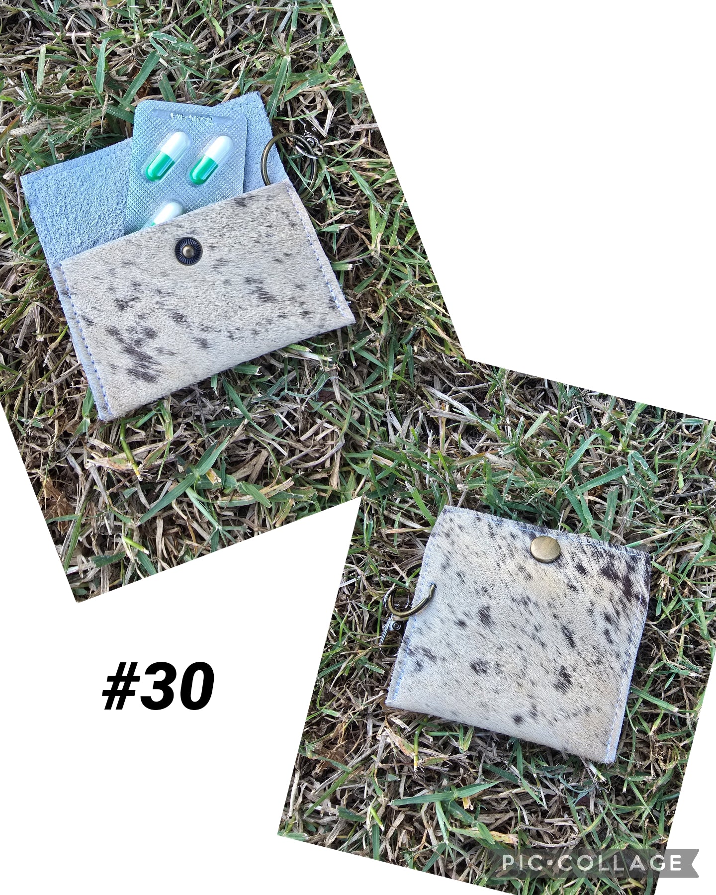 Cowhide pouch