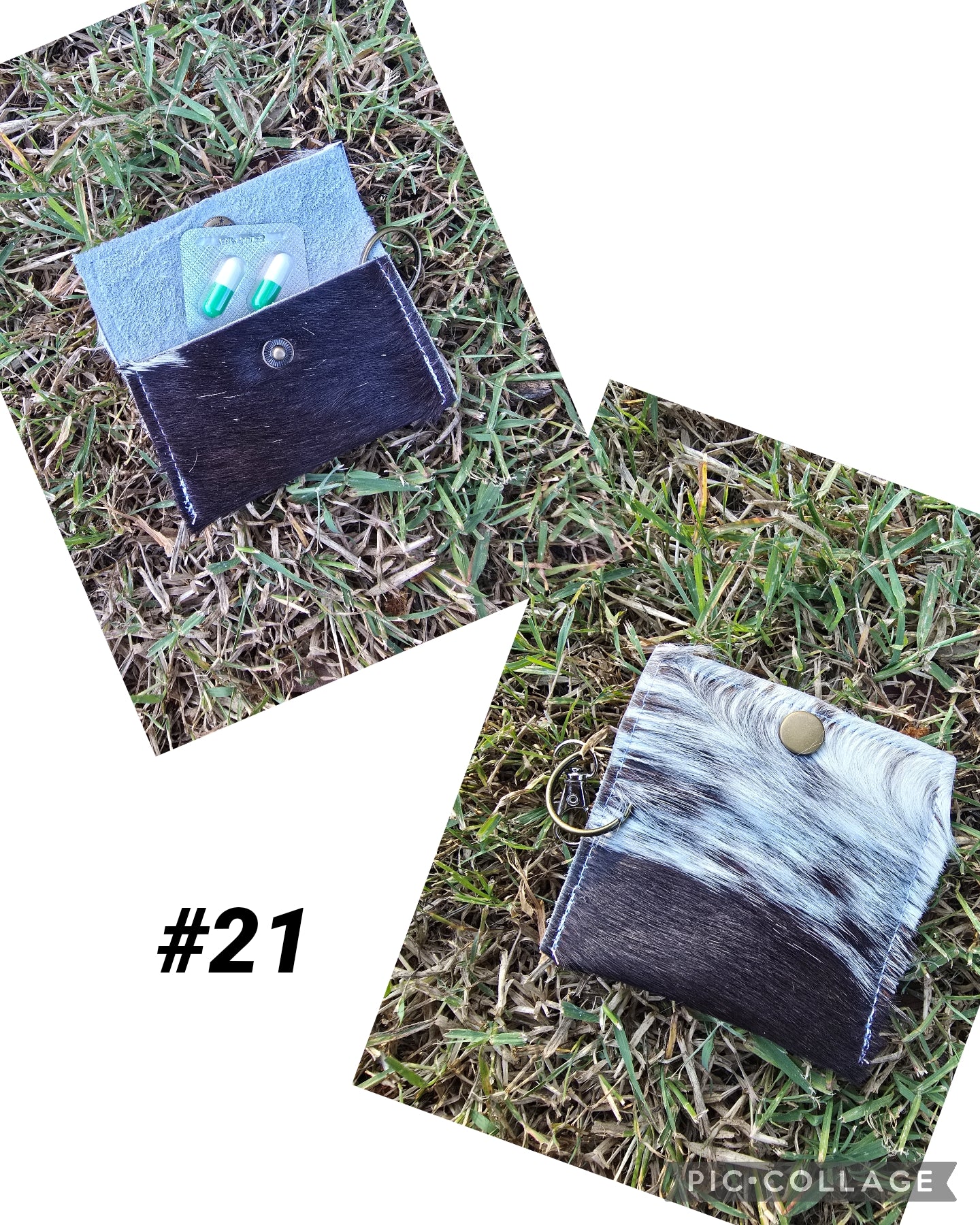 Cowhide pouch