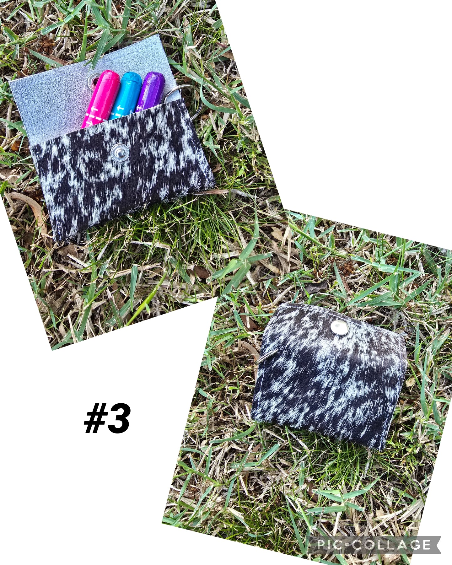 Cowhide pouch