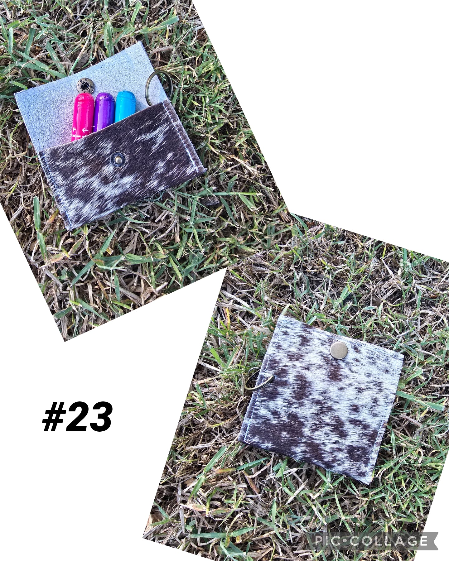 Cowhide pouch