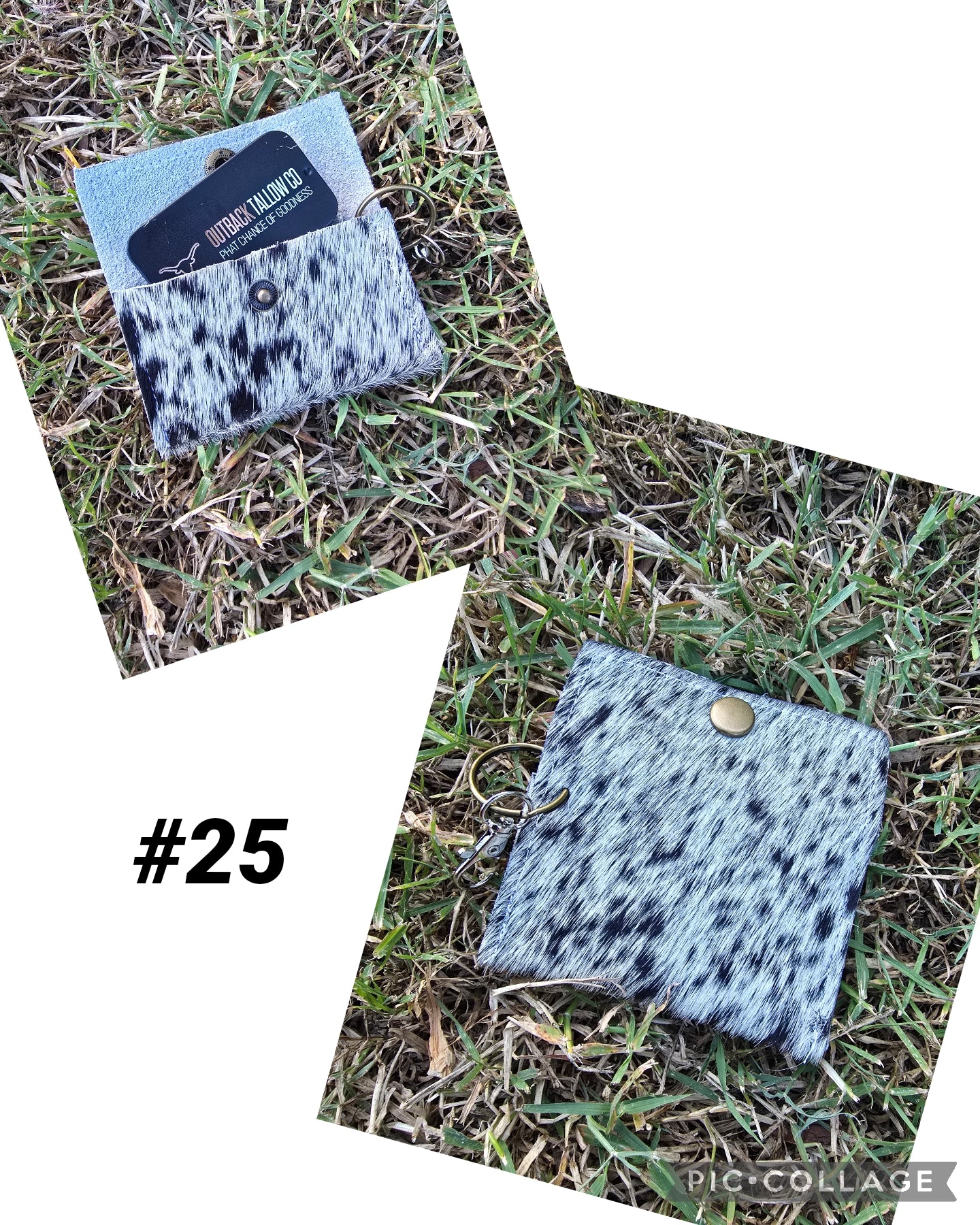 Cowhide pouch