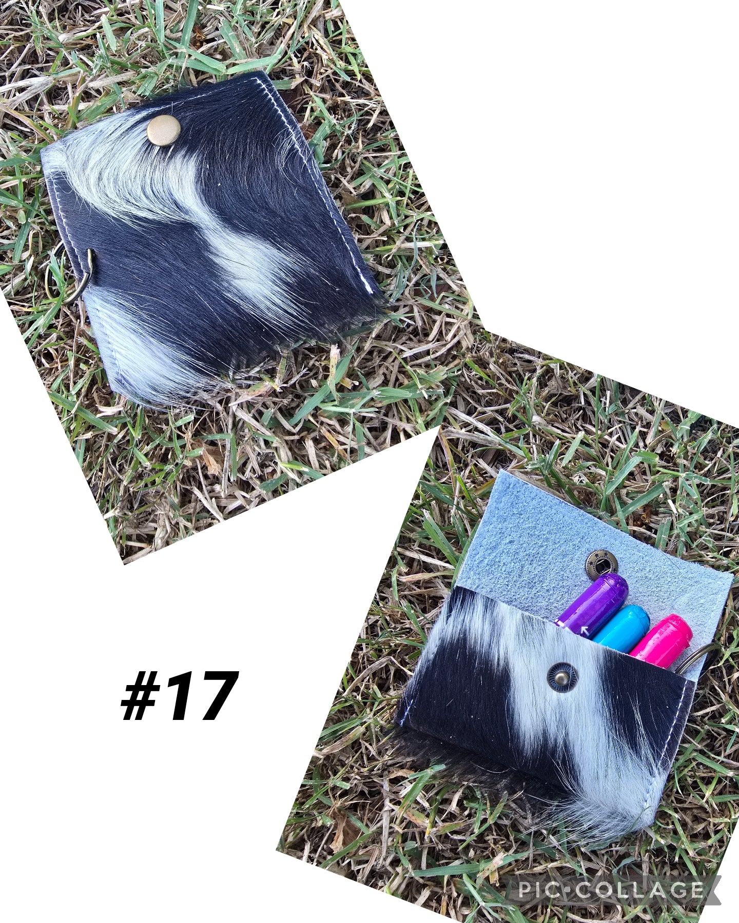 Cowhide pouch