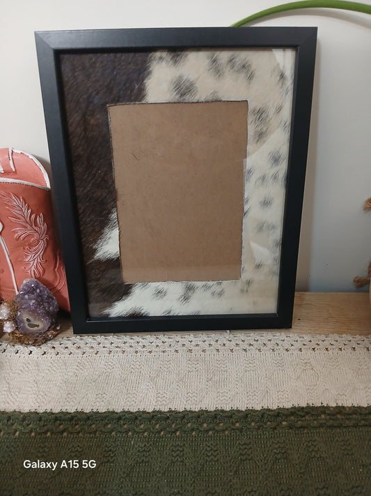 Cowhide frame photo size 5x7"